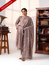 Grey Handwork Stitched Suit Set