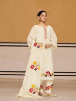 Tissue Silk Patchwork Stitched Suit Set