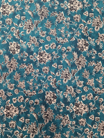Teal Cottswool Matching Printed 2-Piece Suit Set
