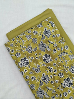 Mustard Cottswool Matching Printed 2-Piece Suit Set