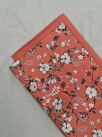 Deep Orange Cottswool Matching Printed 2-Piece Suit Set