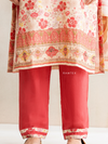 Pink Silk Printed Stitched Suit Set with Hand & Aari work