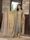 Olive Dusk Kashmiri Print Winter Wear Unstitched Suit Set with Shawl