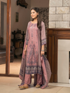 Dusky Pink Kashmiri Print Winter Wear Unstitched Suit Set with Shawl