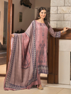 Dusky Pink Kashmiri Print Winter Wear Unstitched Suit Set with Shawl