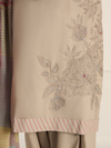 Ashen Beige Pure Wool Hand-Embroidered Unstitched Suit Set