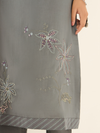 Grey Pure Wool Hand-Embroidered Unstitched Suit Set