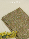 Olive All-Over Printed Unstitched Suit 2 Pc set