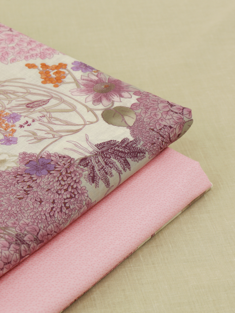 Pastel Pink Matching Printed Unstitched Suit 2 Pc Set