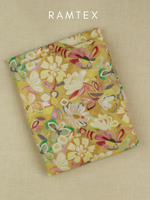 Yellow All-Over Printed Unstitched Suit 2 Pc set