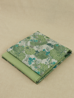 Pastel Green Matching Printed Unstitched Suit 2 Pc Set