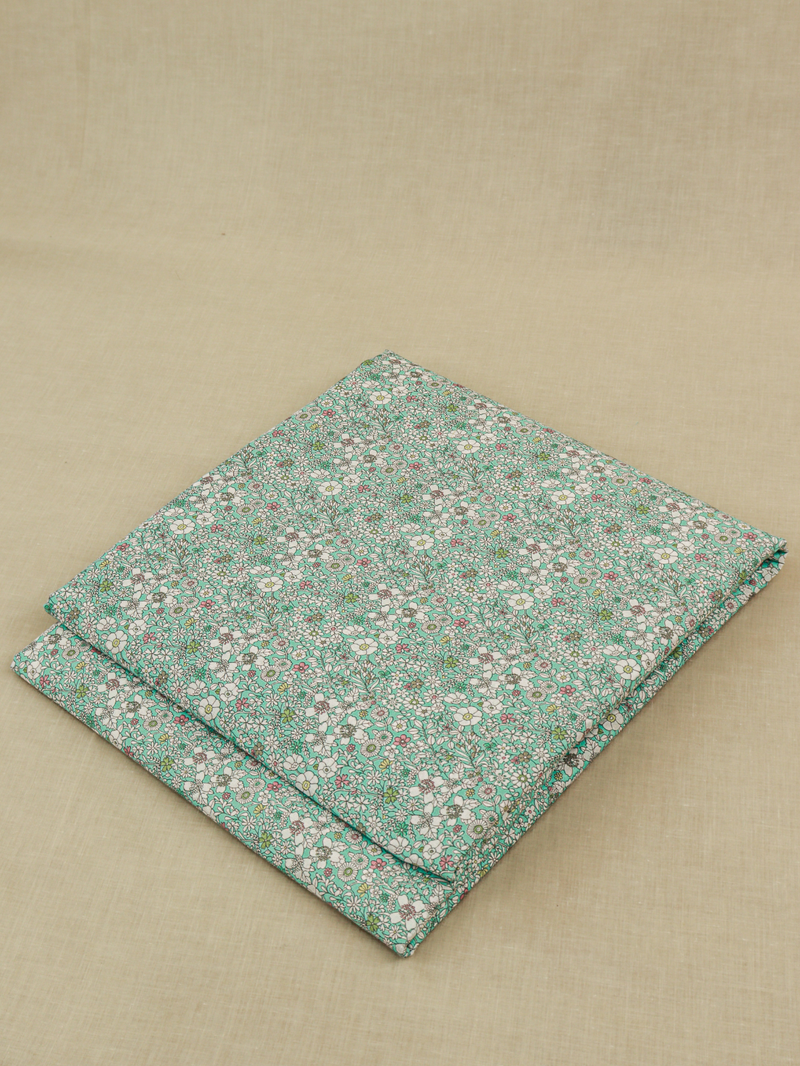 Pastel Blue All-Over Printed Unstitched Suit 2 Pc Set