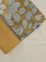 Desert Gold Matching Printed Unstitched Suit 2 Pc Set