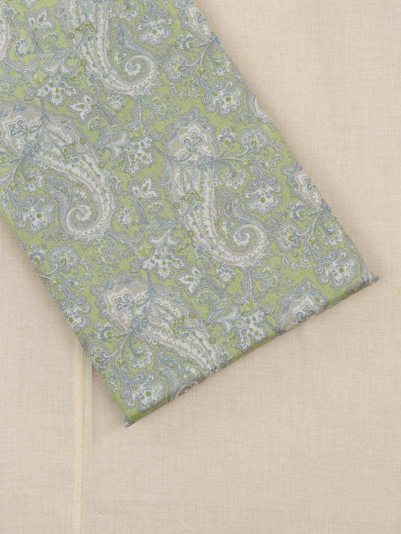 Green All-Over Printed Unstitched Suit 2 Pc set
