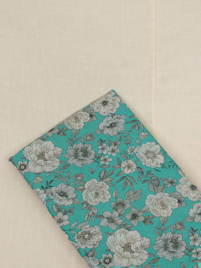 C-Green All-Over Printed Unstitched Suit 2 Pc set