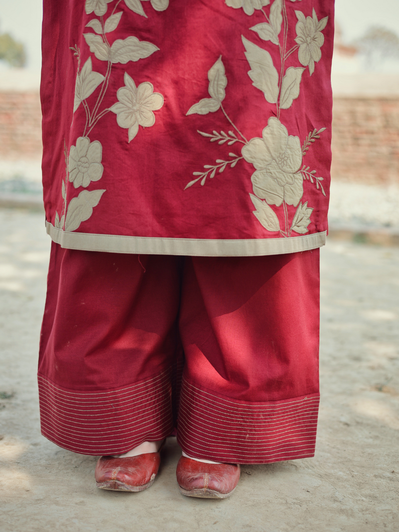 Cotton Printed Patchwork Unstitched Suit Set