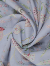 Steel Grey All-Over Printed Unstitched Suit 2 Pc set
