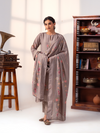Grey Handwork Unstitched Suit Set