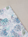 Sea-Blue Over Printed Unstitched Suit 2 Pc set