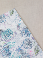 Sea-Blue Over Printed Unstitched Suit 2 Pc set