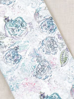 Sea-Blue Over Printed Unstitched Suit 2 Pc set