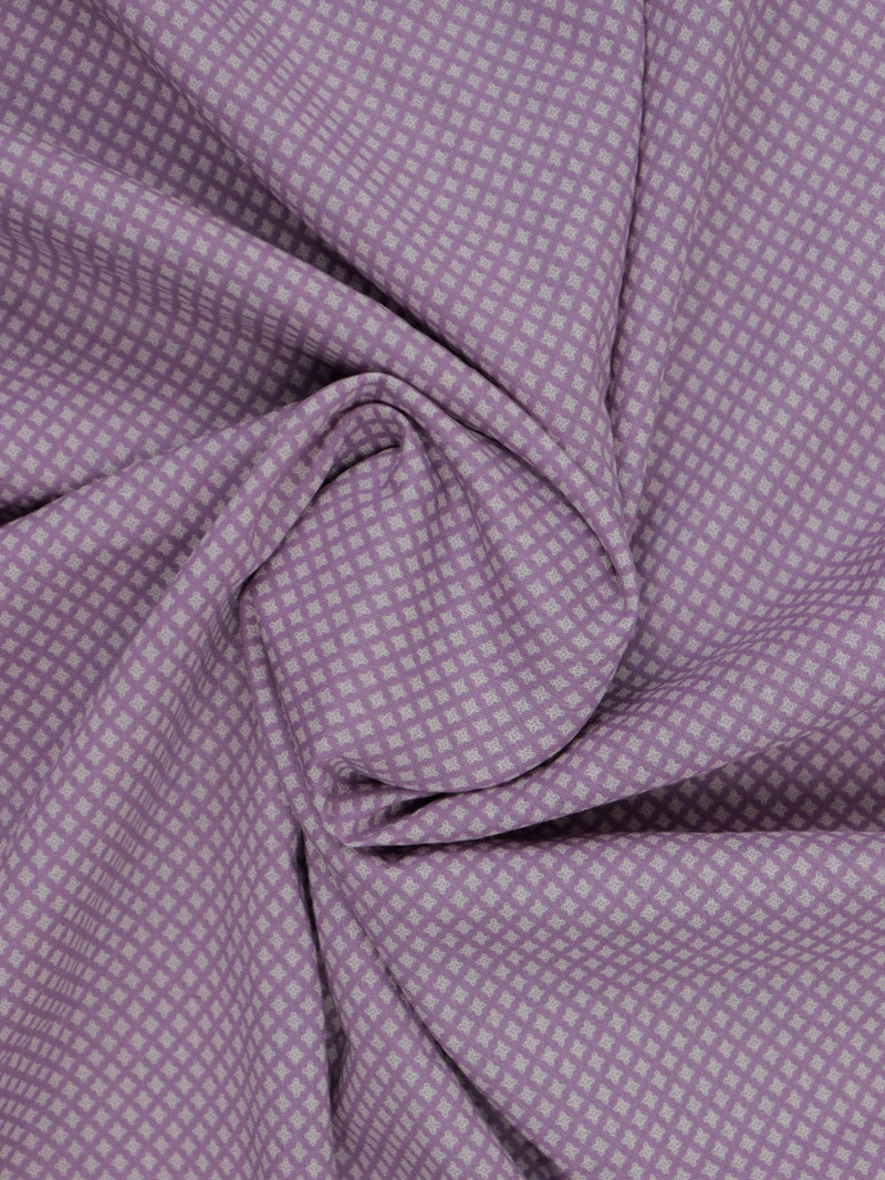 Lavender Matching Printed Unstitched Suit 2 Pc set