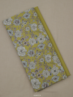 Mustard Matching Printed Unstitched Suit 2 Pc set