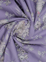 Lilac Matching Printed Unstitched Suit 2 Pc set
