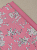 Rose Matching Printed Unstitched Suit 2 Pc set