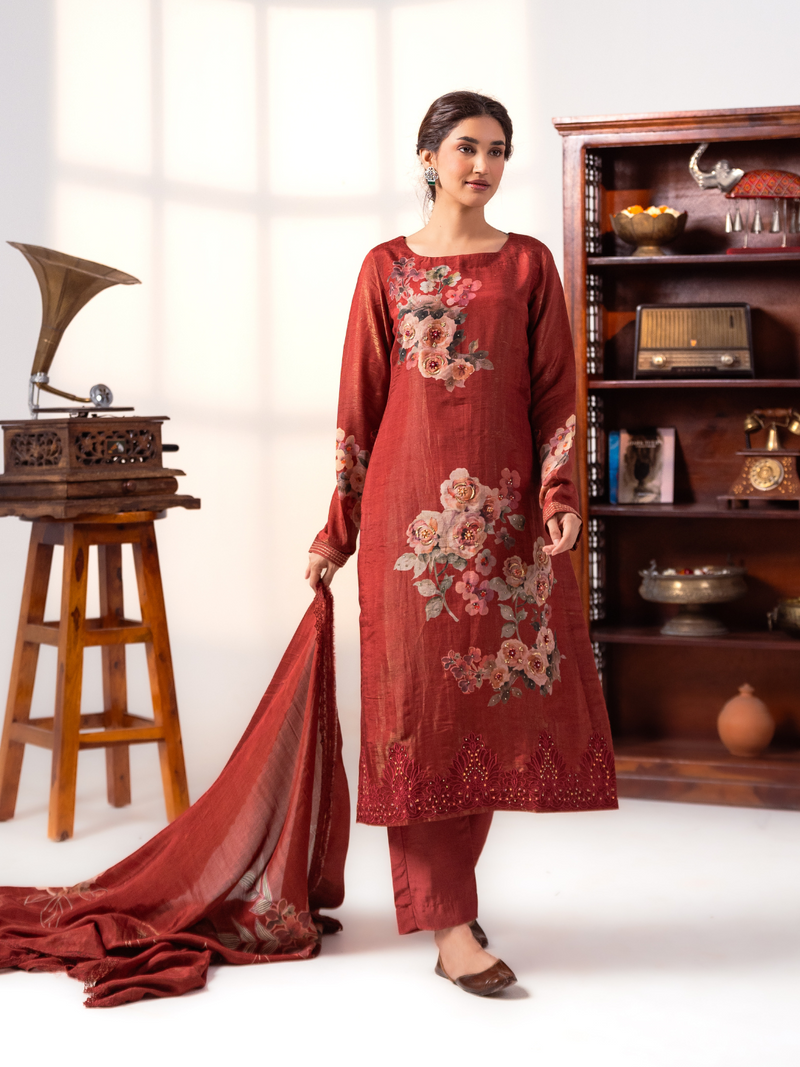 Gucci Silk Unstitched Suit Set