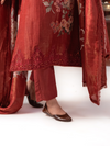 Silk Printed Hand Embroidery Unstitched Suit Set