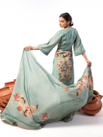 Gucci Silk Printed Handwork Unstitched Suit Set