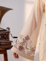 Organza Embroidered Handwork Unstitched Suit Set