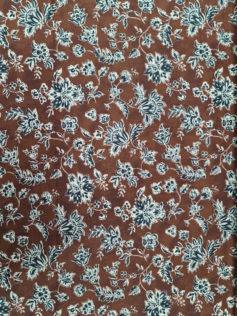 Rust Cottswool Matching Printed 2-Piece Suit Set