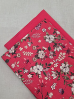 Red Cottswool Matching Printed 2-Piece Suit Set
