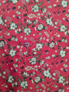 Red Cottswool Matching Printed 2-Piece Suit Set