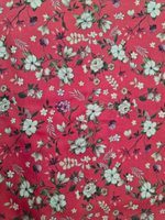 Red Cottswool Matching Printed 2-Piece Suit Set