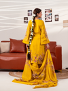 Sun-Glow Organza Printed Aari Embroidered Unstitched Suit Set