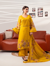 Sun-Glow Organza Printed Aari Embroidered Unstitched Suit Set