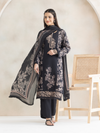 Cottswool Black Printed Embroidered Unstitched Suit Set