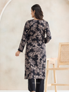Cottswool Black Printed Embroidered Unstitched Suit Set