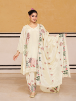 Tissue Silk Embroidered Stitched Suit Set