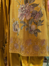 Muslin Printed Handwork Unstitched Suit Set