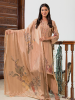 Banglori Silk Printed Handwork Unstitched Suit Set