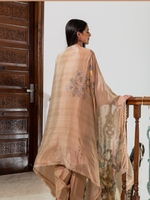 Banglori Silk Printed Handwork Unstitched Suit Set