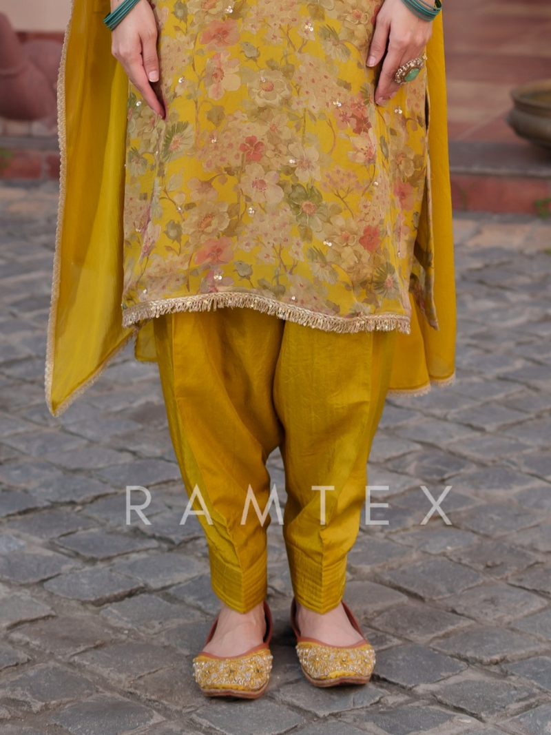 Georgette Party Wear Stitched Suit Set
